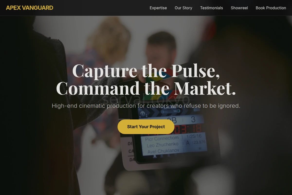 Premium Creative Direction Website Design